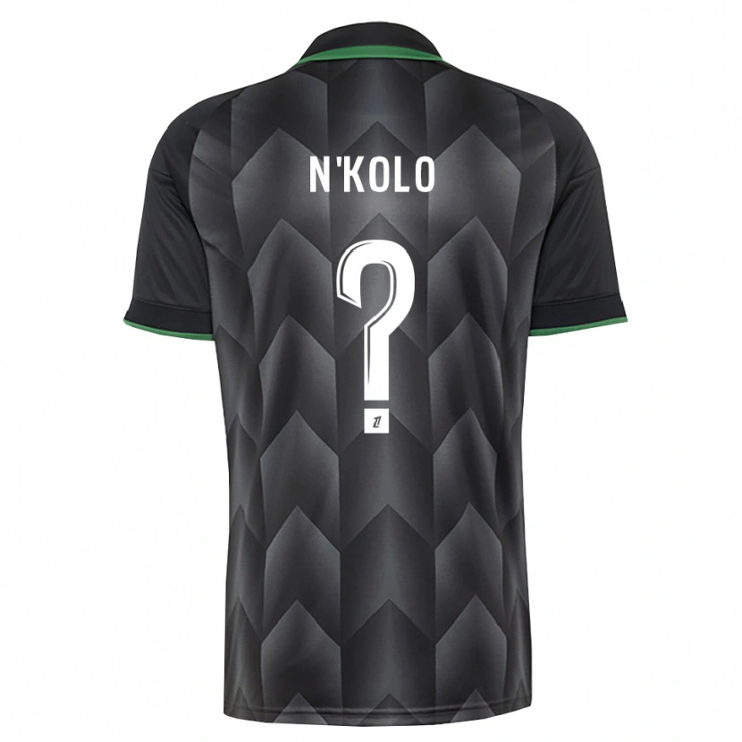Danxen Bambino Maglia Pierre N'kolo #0 Verde Bianco Nero Kit Gara Away 2026/27 Maglietta