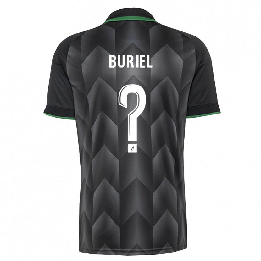 Danxen Bambino Maglia Noah Buriel #0 Verde Bianco Nero Kit Gara Away 2026/27 Maglietta