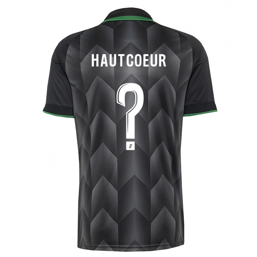 Danxen Bambino Maglia Agathe Hautcoeur #0 Verde Bianco Nero Kit Gara Away 2026/27 Maglietta