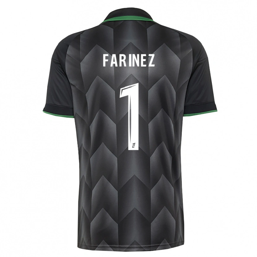Danxen Bambino Maglia Wuilker Fariñez #1 Verde Bianco Nero Kit Gara Away 2026/27 Maglietta