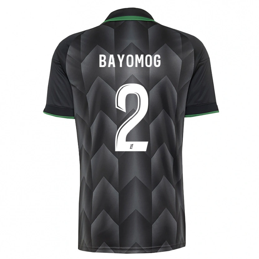 Danxen Bambino Maglia Hugo Bayomog #2 Verde Bianco Nero Kit Gara Away 2026/27 Maglietta