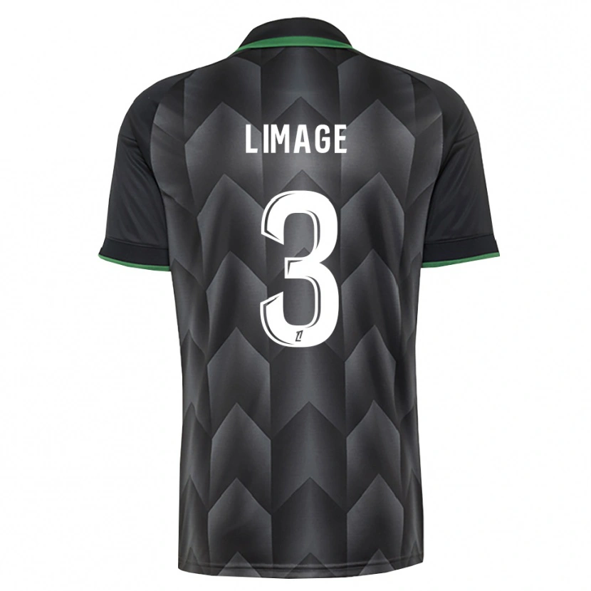 Danxen Bambino Maglia Jennyfer Limage #3 Verde Bianco Nero Kit Gara Away 2026/27 Maglietta