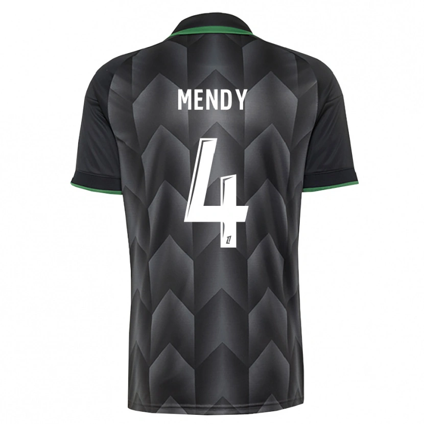 Danxen Bambino Maglia Ellijah Mendy #4 Verde Bianco Nero Kit Gara Away 2026/27 Maglietta