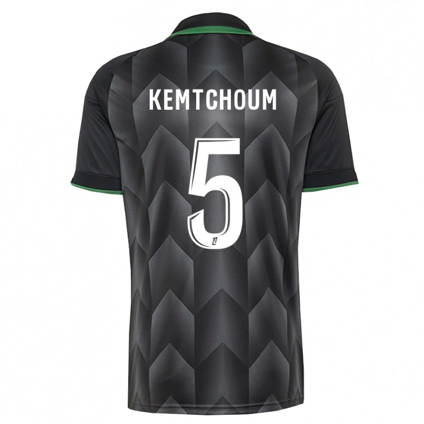 Danxen Bambino Maglia Noé Kemtchoum #5 Verde Bianco Nero Kit Gara Away 2026/27 Maglietta