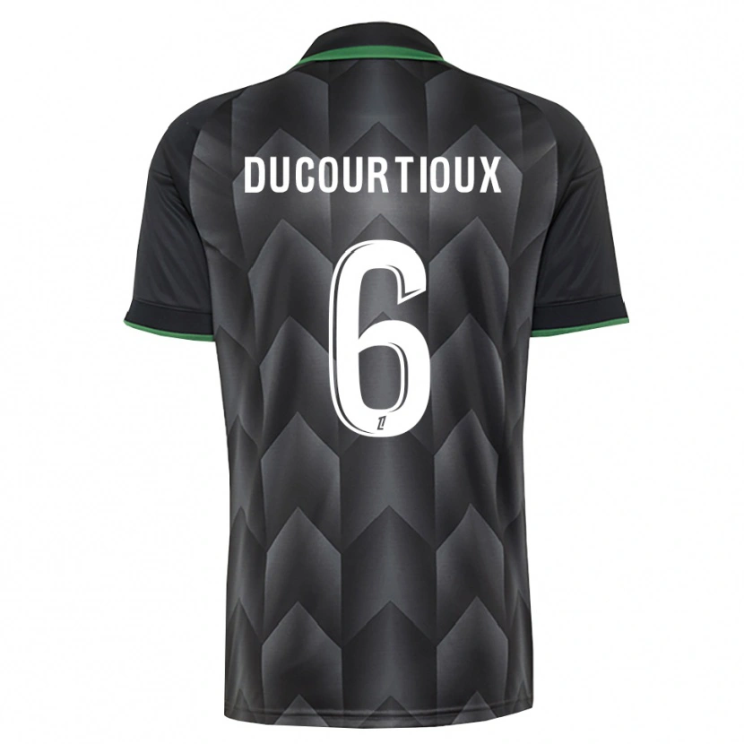 Danxen Bambino Maglia Ilan Ducourtioux #6 Verde Bianco Nero Kit Gara Away 2026/27 Maglietta