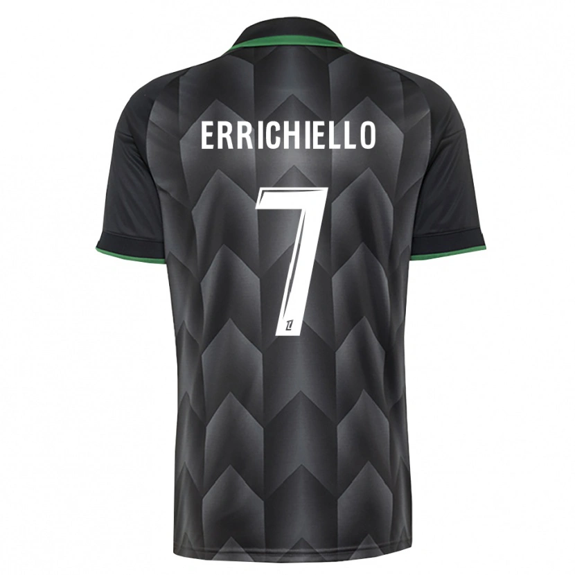 Danxen Bambino Maglia Giovan Errichiello #7 Verde Bianco Nero Kit Gara Away 2026/27 Maglietta