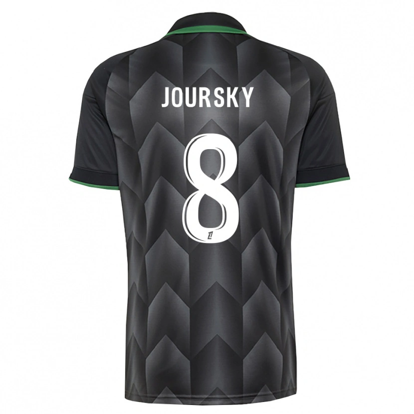 Danxen Bambino Maglia Leopold Joursky #8 Verde Bianco Nero Kit Gara Away 2026/27 Maglietta