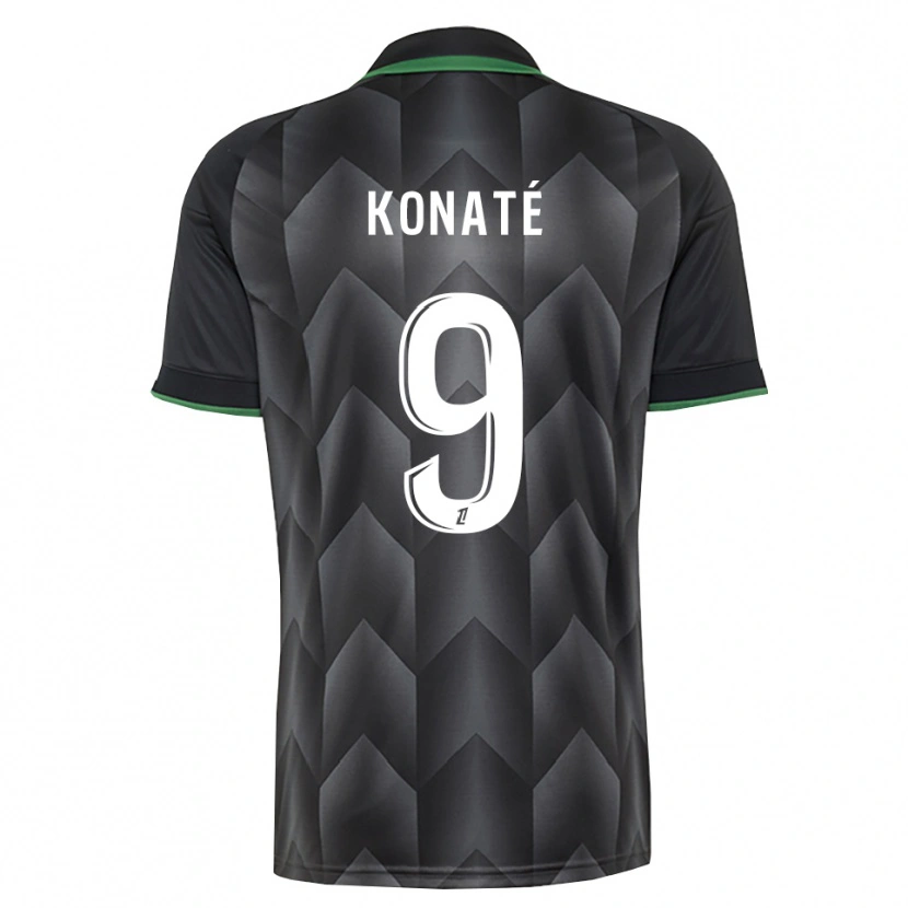 Danxen Bambino Maglia Seybou Konaté #9 Verde Bianco Nero Kit Gara Away 2026/27 Maglietta