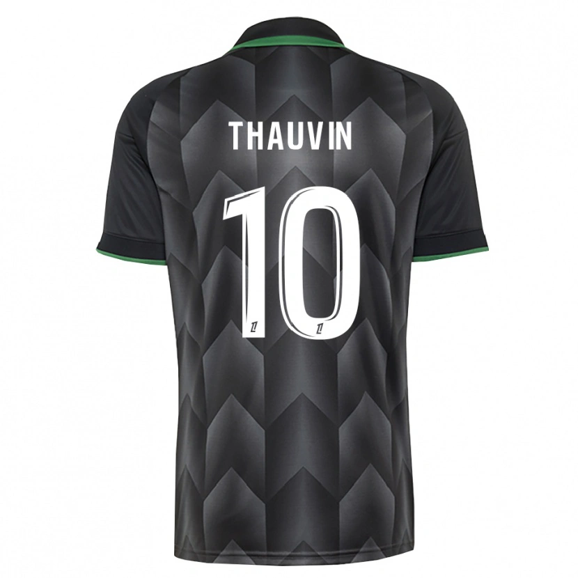 Danxen Bambino Maglia Florian Thauvin #10 Verde Bianco Nero Kit Gara Away 2026/27 Maglietta
