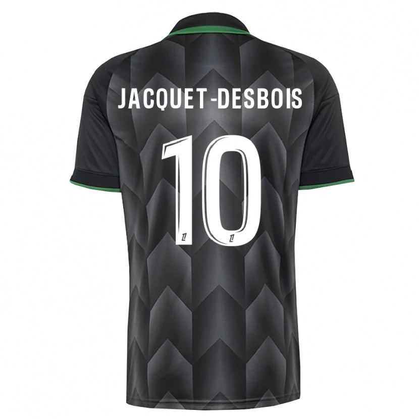 Danxen Bambino Maglia Tairik Jacquet-Desbois #10 Verde Bianco Nero Kit Gara Away 2026/27 Maglietta