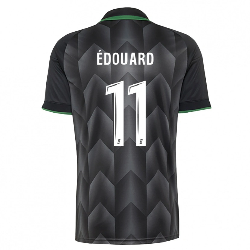Danxen Bambino Maglia Odsonne Édouard #11 Verde Bianco Nero Kit Gara Away 2026/27 Maglietta