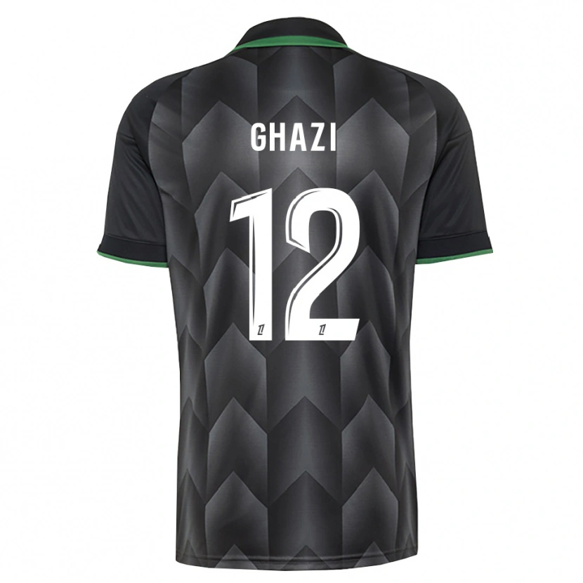 Danxen Bambino Maglia Ali Ghazi #12 Verde Bianco Nero Kit Gara Away 2026/27 Maglietta