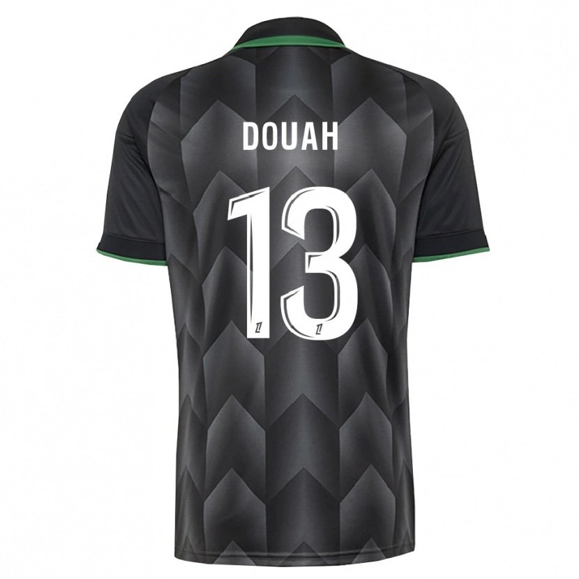 Danxen Bambino Maglia Chemssedine Douah #13 Verde Bianco Nero Kit Gara Away 2026/27 Maglietta