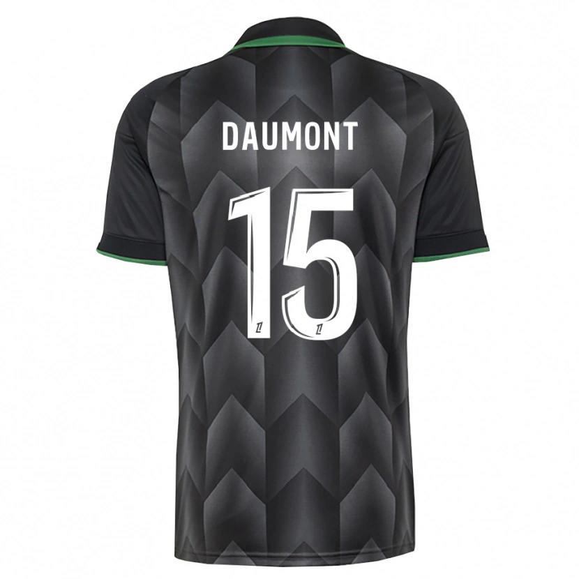 Danxen Bambino Maglia Camille Daumont #15 Verde Bianco Nero Kit Gara Away 2026/27 Maglietta
