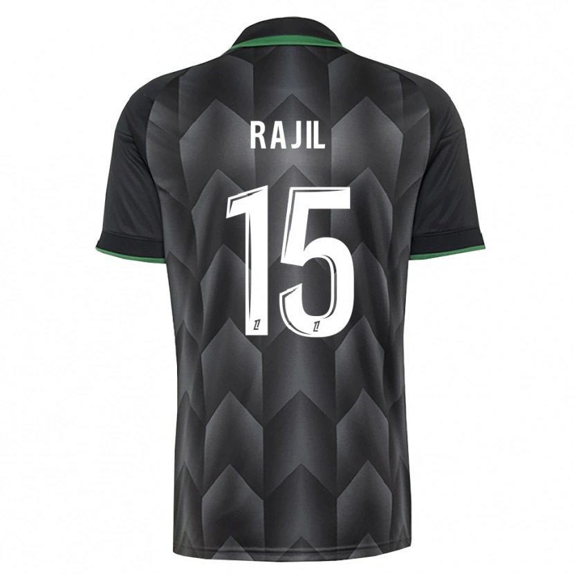 Danxen Bambino Maglia Jibril Rajil #15 Verde Bianco Nero Kit Gara Away 2026/27 Maglietta