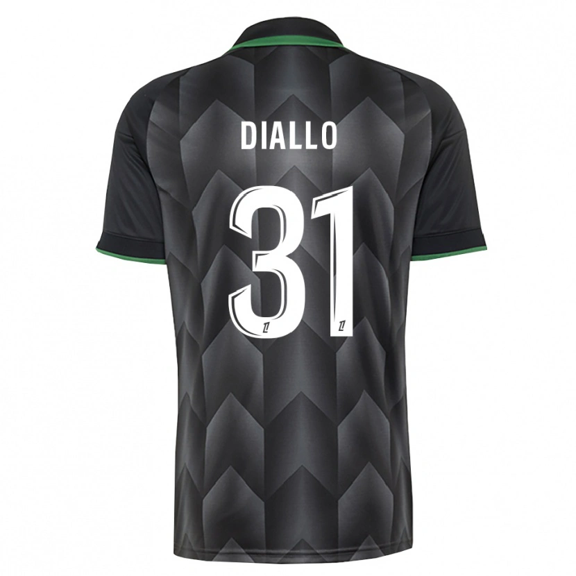 Danxen Bambino Maglia Alpha Diallo #31 Verde Bianco Nero Kit Gara Away 2026/27 Maglietta