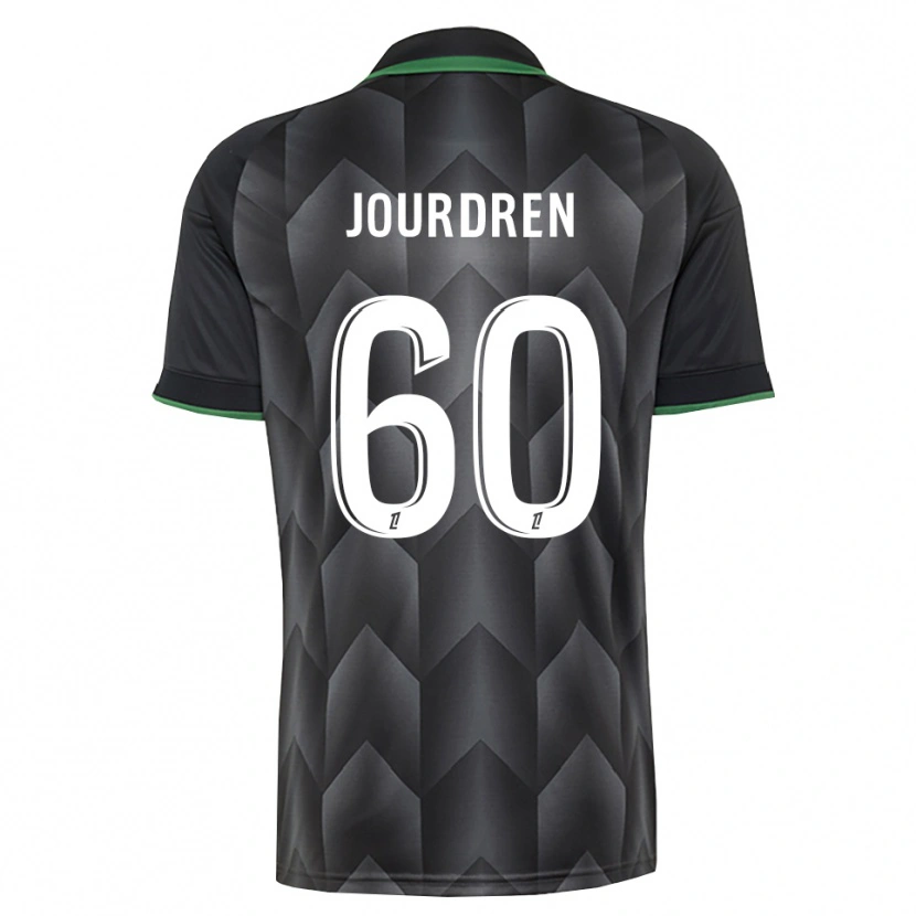 Danxen Bambino Maglia Ilan Jourdren #60 Verde Bianco Nero Kit Gara Away 2026/27 Maglietta