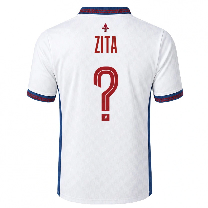Danxen Bambino Maglia Kisley Zita #0 Rosso Bianco Blu Kit Gara Away 2026/27 Maglietta