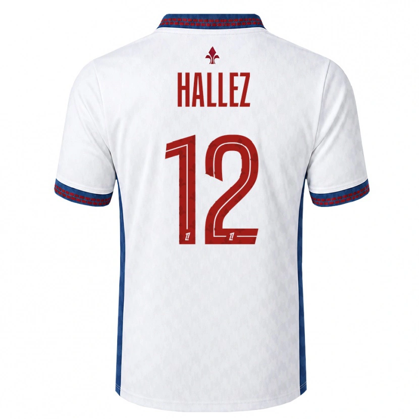 Danxen Bambino Maglia Alexis Hallez #12 Rosso Bianco Blu Kit Gara Away 2026/27 Maglietta