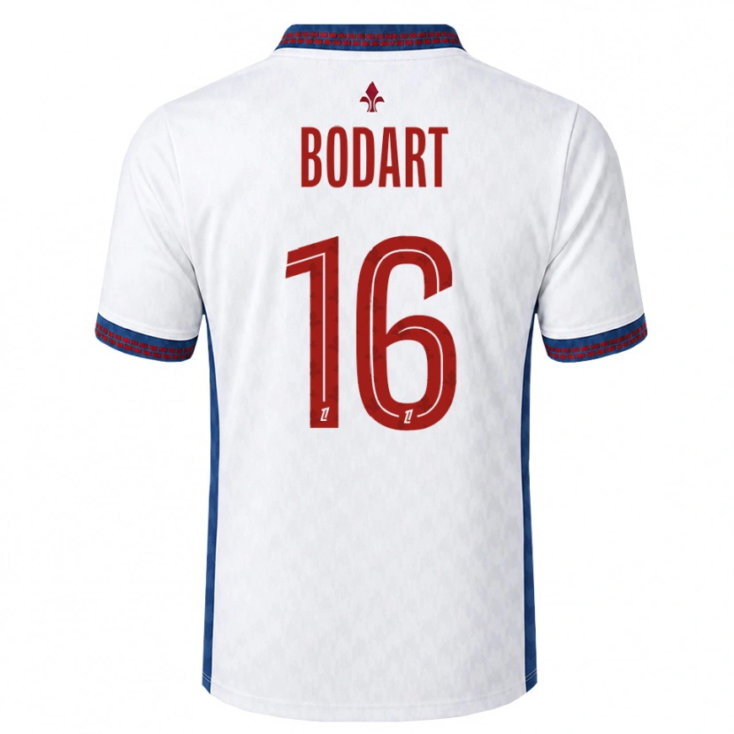 Danxen Bambino Maglia Arnaud Bodart #16 Rosso Bianco Blu Kit Gara Away 2026/27 Maglietta