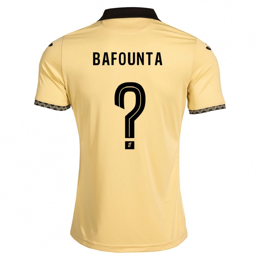 Danxen Bambino Maglia Kamal Bafounta #0 Bianco Avorio Nero Kit Gara Away 2026/27 Maglietta