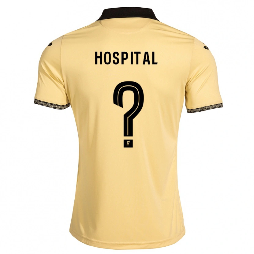 Danxen Bambino Maglia Alex Hospital #0 Bianco Avorio Nero Kit Gara Away 2026/27 Maglietta