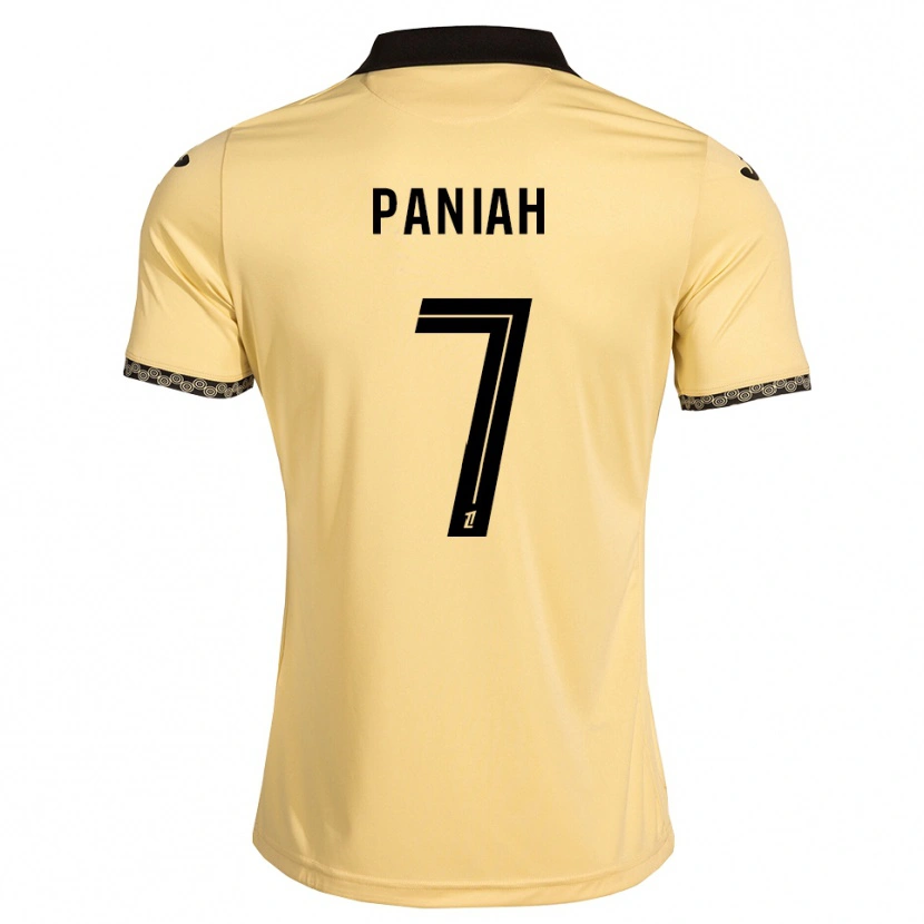 Danxen Bambino Maglia Djedjom Paniah #7 Bianco Avorio Nero Kit Gara Away 2026/27 Maglietta