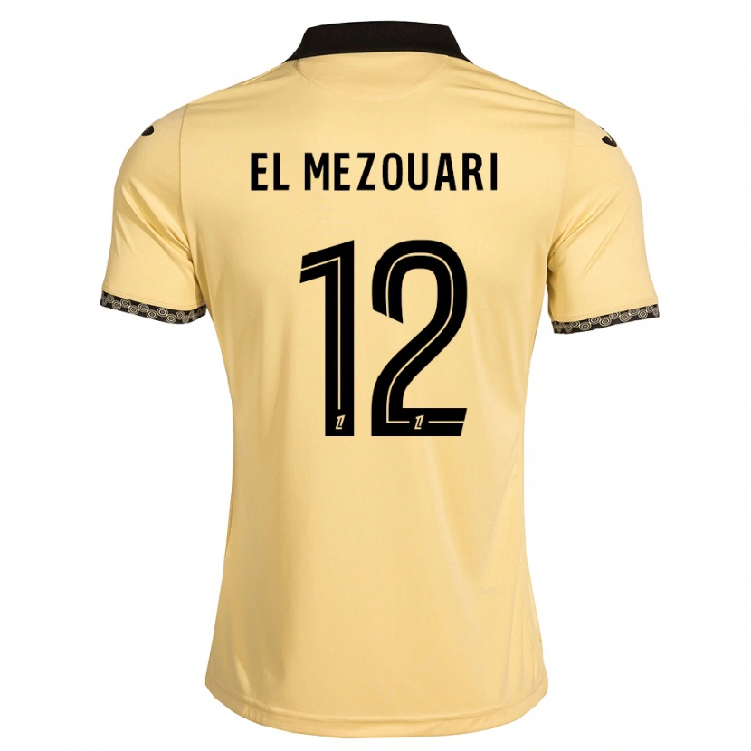 Danxen Bambino Maglia Salah-Dine El Mezouari #12 Bianco Avorio Nero Kit Gara Away 2026/27 Maglietta