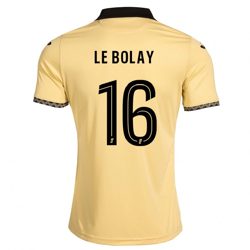 Danxen Bambino Maglia Malo Le Bolay #16 Bianco Avorio Nero Kit Gara Away 2026/27 Maglietta