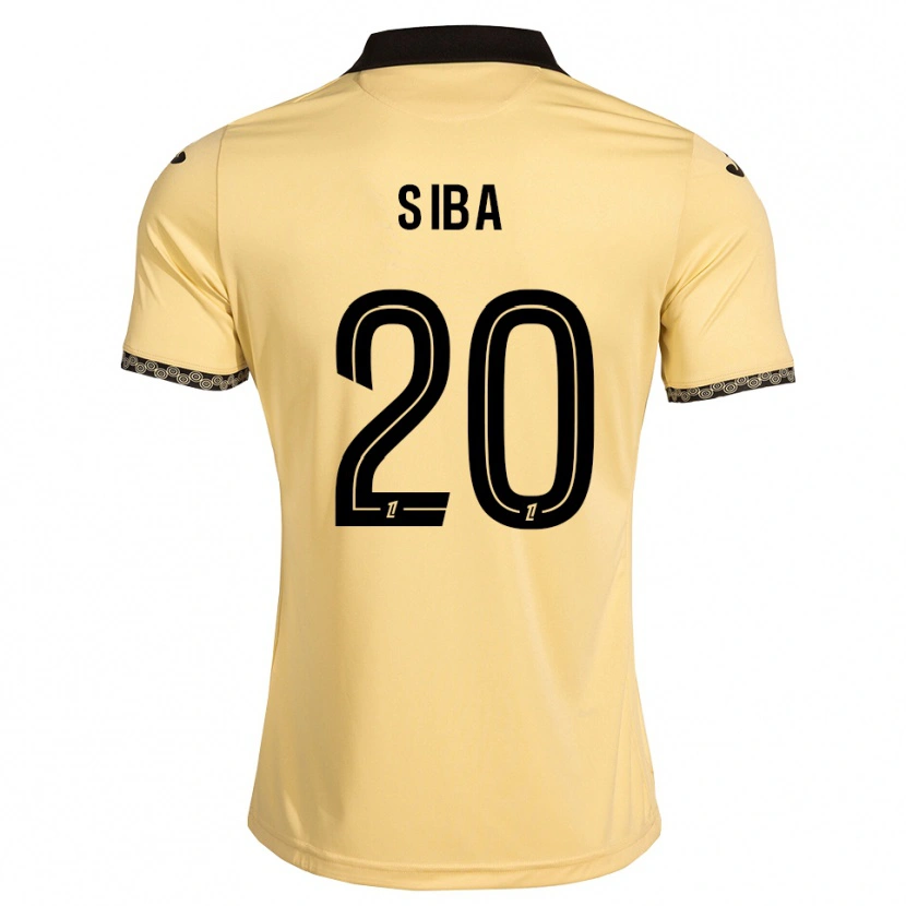Danxen Bambino Maglia Stevan Siba #20 Bianco Avorio Nero Kit Gara Away 2026/27 Maglietta