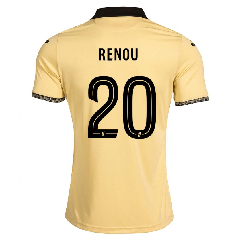 Danxen Bambino Maglia Camille Renou #20 Bianco Avorio Nero Kit Gara Away 2026/27 Maglietta