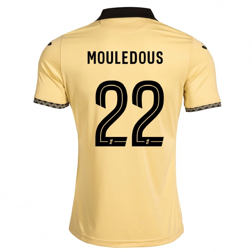Danxen Bambino Maglia Antton Mouledous #22 Bianco Avorio Nero Kit Gara Away 2026/27 Maglietta