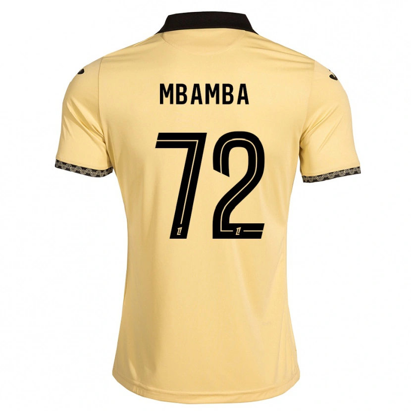 Danxen Bambino Maglia Noah Mbamba #72 Bianco Avorio Nero Kit Gara Away 2026/27 Maglietta