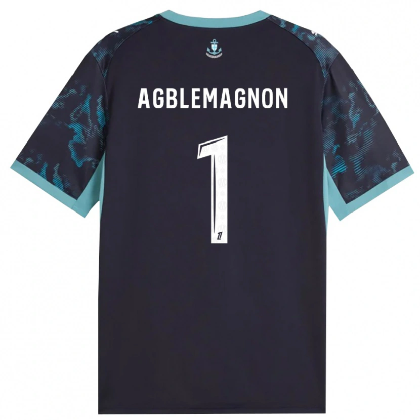 Danxen Bambino Maglia Jordan Agblemagnon #1 Turchese Pallido Bianco Nero Kit Gara Away 2026/27 Maglietta