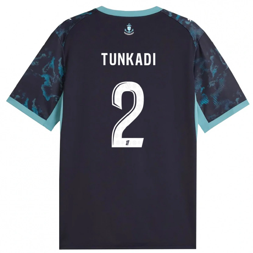 Danxen Bambino Maglia Alexandre Tunkadi #2 Turchese Pallido Bianco Nero Kit Gara Away 2026/27 Maglietta