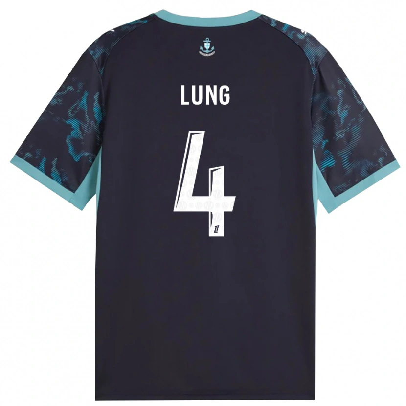 Danxen Bambino Maglia Sacha Lung #4 Turchese Pallido Bianco Nero Kit Gara Away 2026/27 Maglietta