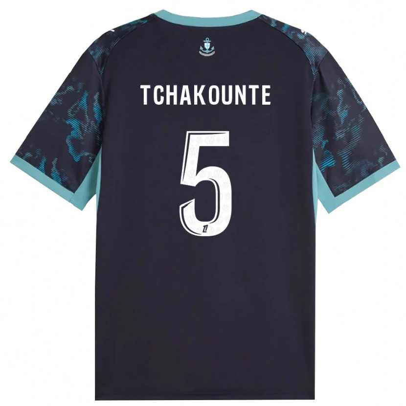 Danxen Bambino Maglia Annaëlle Tchakounté #5 Turchese Pallido Bianco Nero Kit Gara Away 2026/27 Maglietta