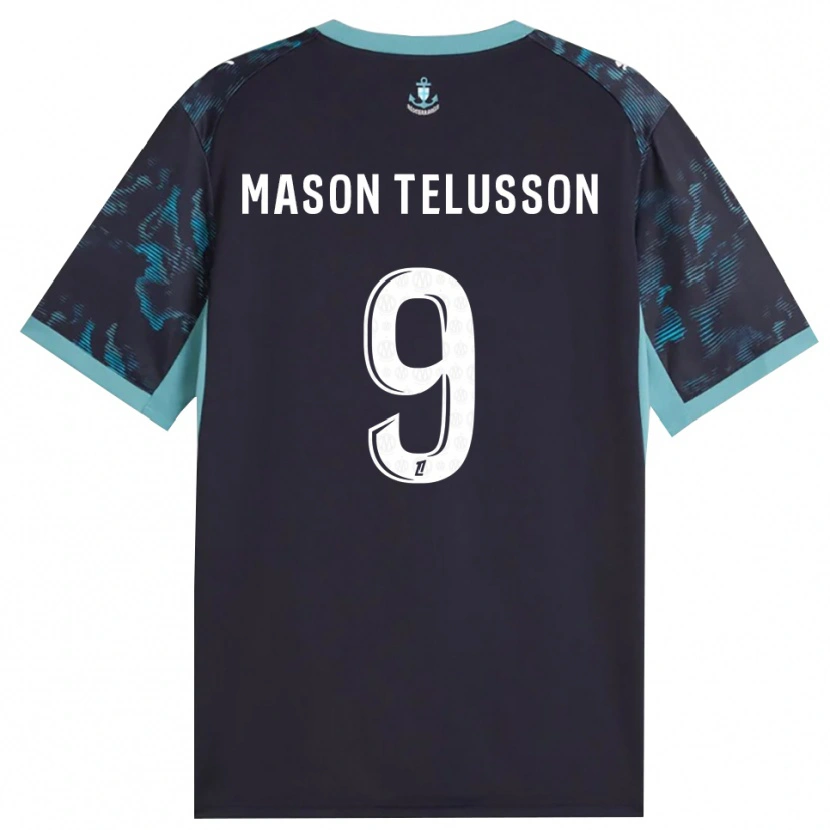 Danxen Bambino Maglia Jah-Mason Telusson #9 Turchese Pallido Bianco Nero Kit Gara Away 2026/27 Maglietta