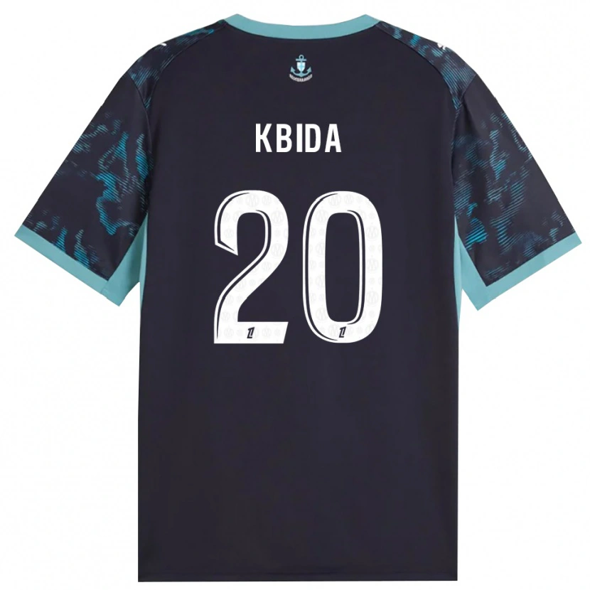 Danxen Bambino Maglia Inès Kbida #20 Turchese Pallido Bianco Nero Kit Gara Away 2026/27 Maglietta