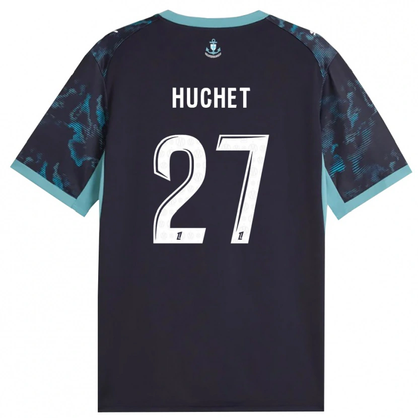 Danxen Bambino Maglia Sarah Huchet #27 Turchese Pallido Bianco Nero Kit Gara Away 2026/27 Maglietta