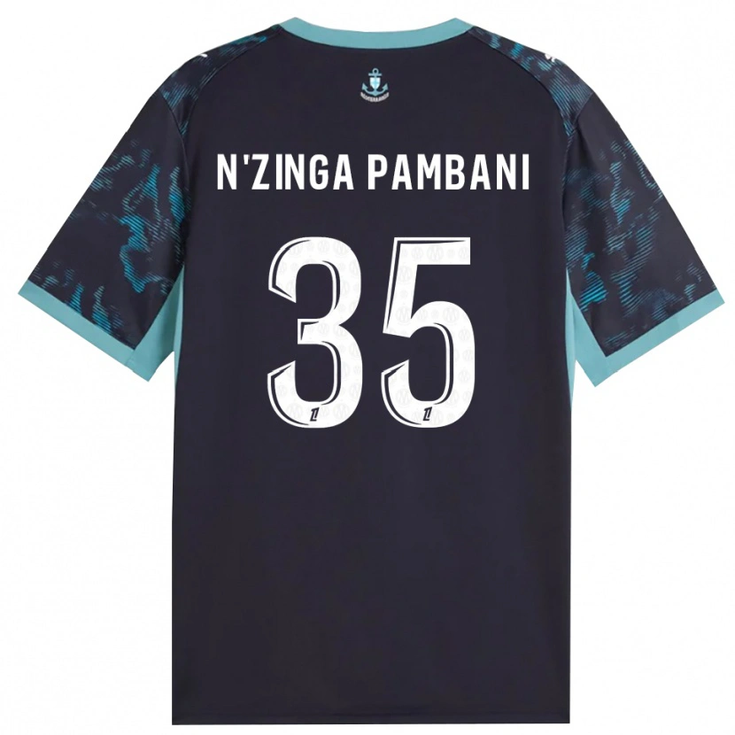 Danxen Bambino Maglia Pladi N'zinga Pambani #35 Turchese Pallido Bianco Nero Kit Gara Away 2026/27 Maglietta