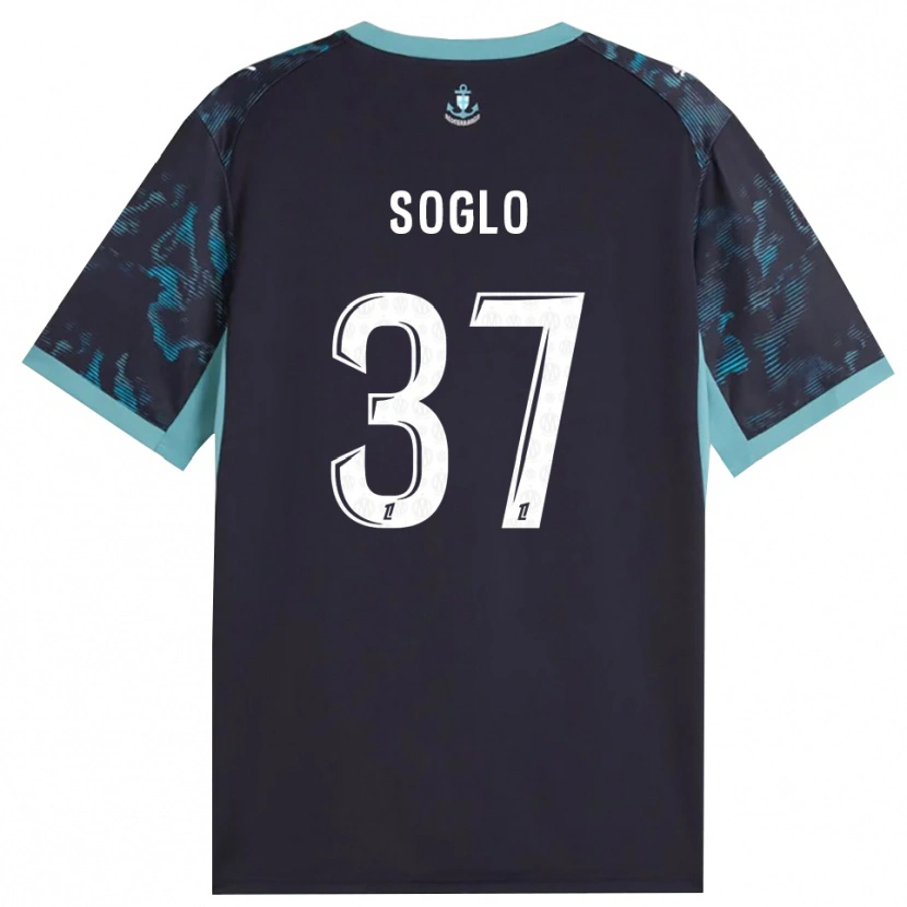 Danxen Bambino Maglia Emran Soglo #37 Turchese Pallido Bianco Nero Kit Gara Away 2026/27 Maglietta