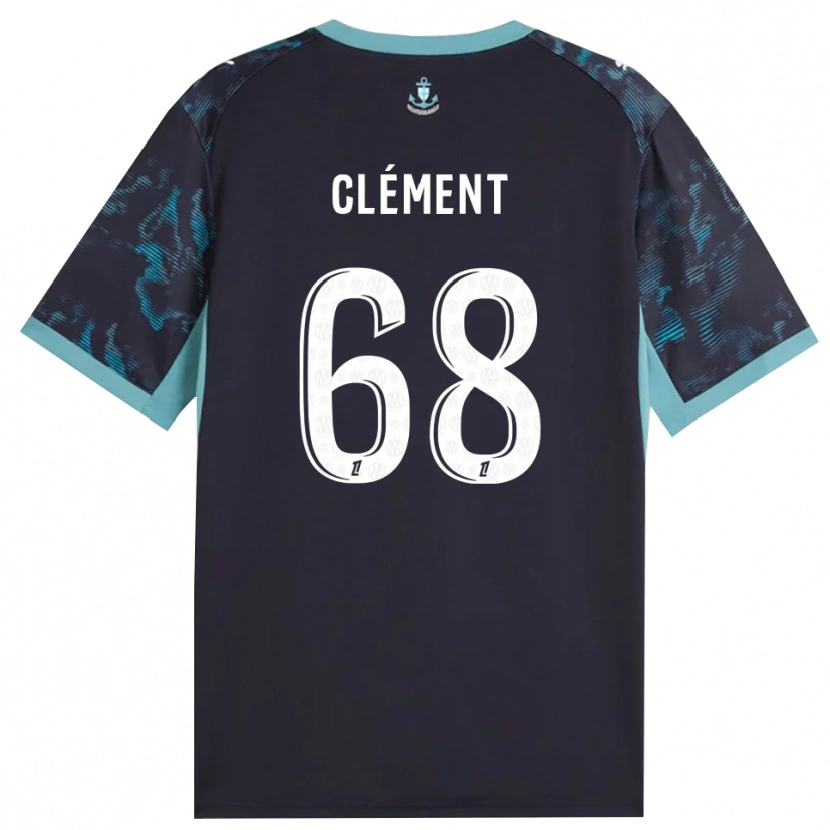 Danxen Bambino Maglia Mathis Clément #68 Turchese Pallido Bianco Nero Kit Gara Away 2026/27 Maglietta