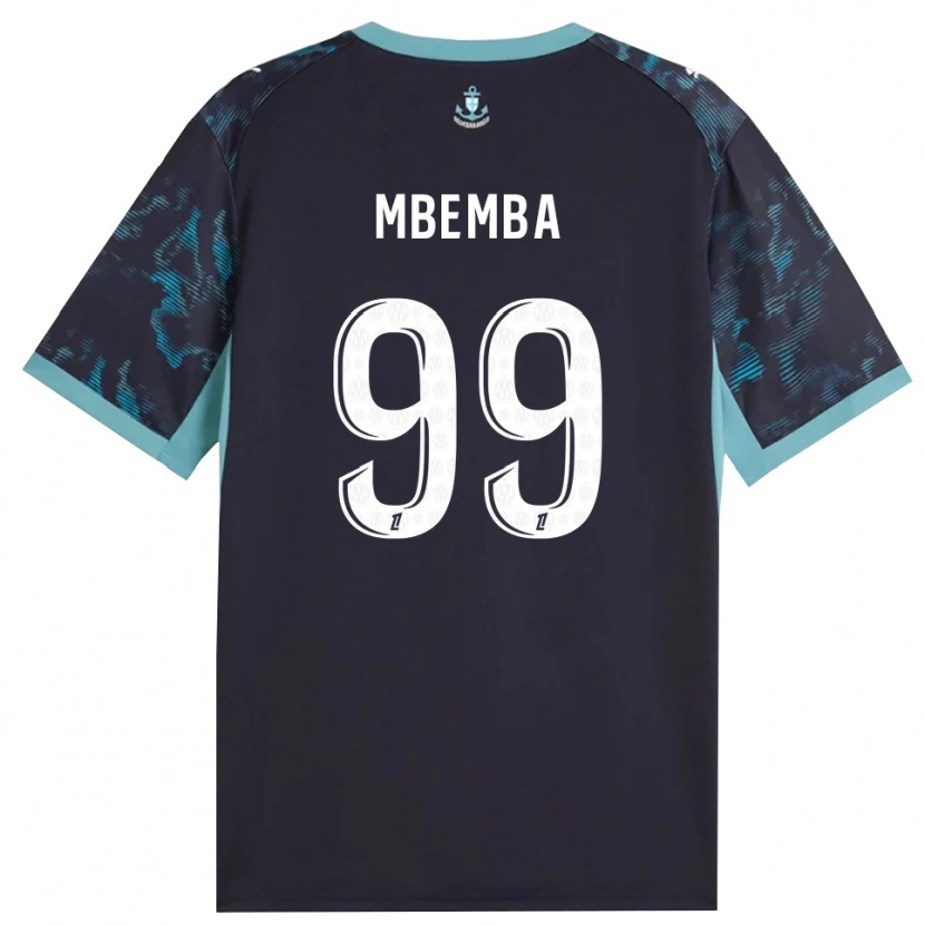 Danxen Bambino Maglia Chancel Mbemba #99 Turchese Pallido Bianco Nero Kit Gara Away 2026/27 Maglietta