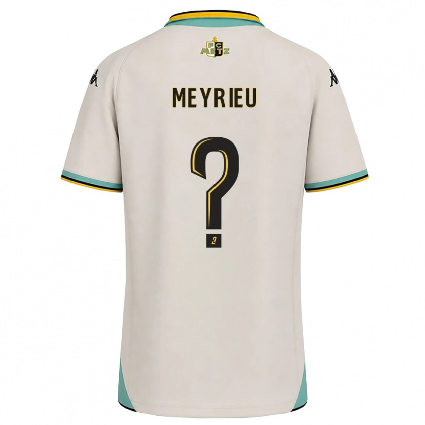 Danxen Bambino Maglia Delano Meyrieu #0 Bianco Floreale Nero Kit Gara Away 2026/27 Maglietta