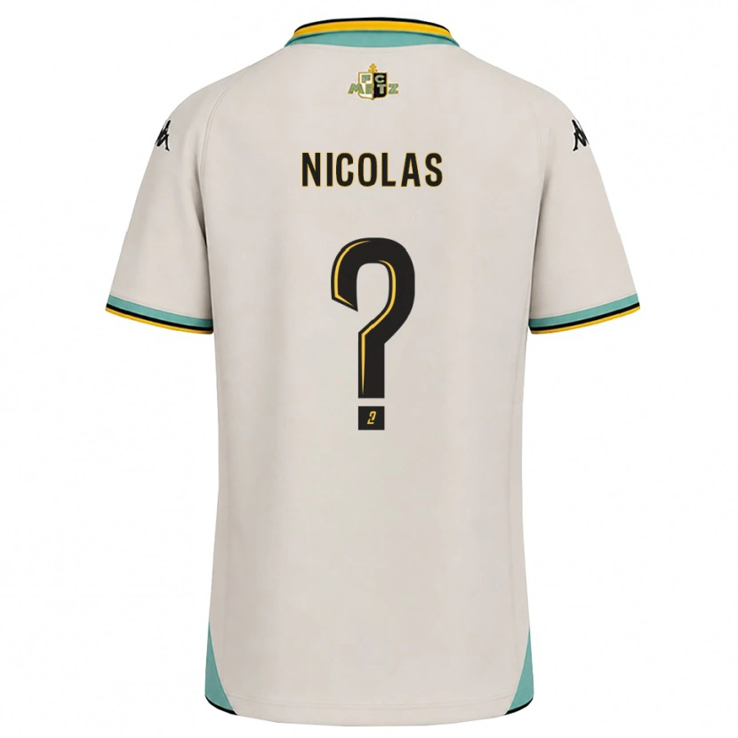 Danxen Bambino Maglia Max-Henry Nicolas #0 Bianco Floreale Nero Kit Gara Away 2026/27 Maglietta