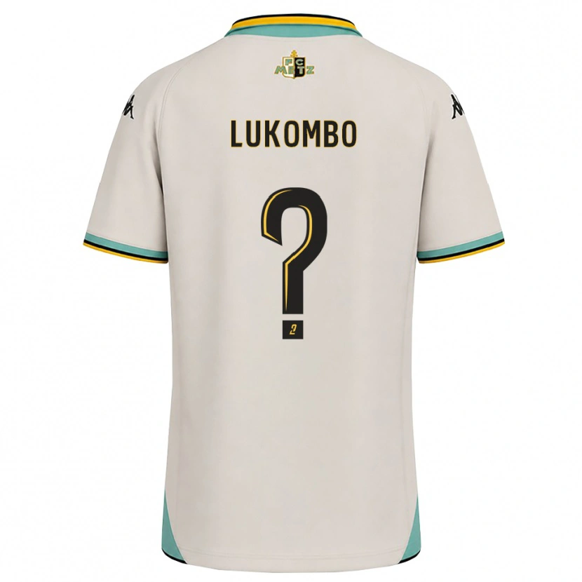 Danxen Bambino Maglia Joseph Lukombo #0 Bianco Floreale Nero Kit Gara Away 2026/27 Maglietta