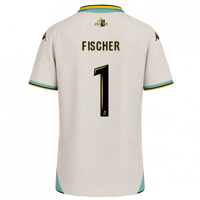 Danxen Bambino Maglia Jonathan Fischer #1 Bianco Floreale Nero Kit Gara Away 2026/27 Maglietta