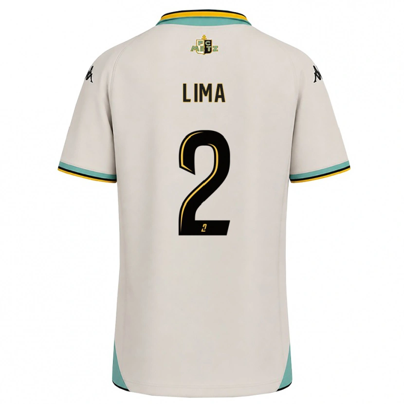 Danxen Bambino Maglia Edson Lima #2 Bianco Floreale Nero Kit Gara Away 2026/27 Maglietta