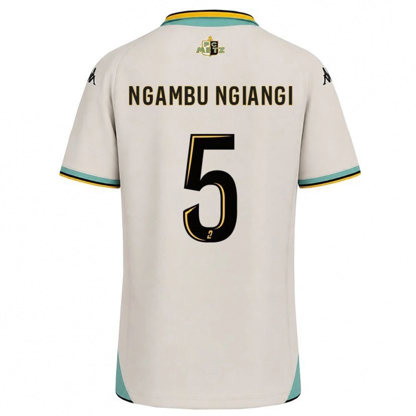 Danxen Bambino Maglia Esther Ngambu Ngiangi #5 Bianco Floreale Nero Kit Gara Away 2026/27 Maglietta